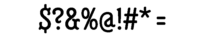 Minorca Regular Wavy Font OTHER CHARS