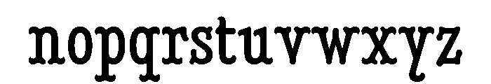 Minorca Regular Wavy Font LOWERCASE