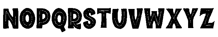 Minorica Sans Inline Font UPPERCASE