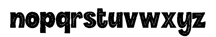 Minorica Sans Inline Font LOWERCASE