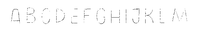 Minorica Sans Line Font UPPERCASE