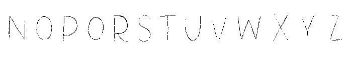 Minorica Sans Line Font UPPERCASE