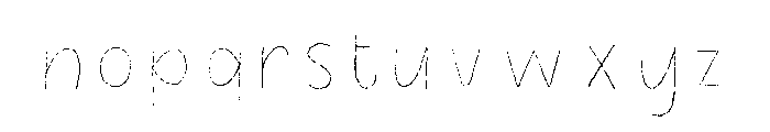 Minorica Sans Line Font LOWERCASE