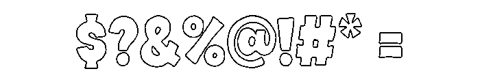 Minorica Sans Stroke Font OTHER CHARS