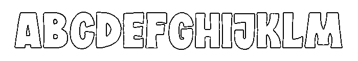 Minorica Sans Stroke Font UPPERCASE