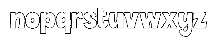 Minorica Sans Stroke Font LOWERCASE