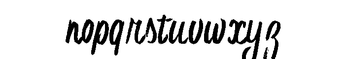 Minorica Script Regular Font LOWERCASE