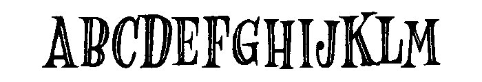 Minorica Serif Inline Font UPPERCASE