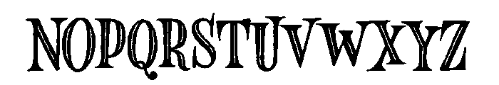 Minorica Serif Inline Font UPPERCASE