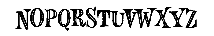 Minorica Serif Inline Font LOWERCASE