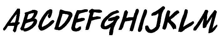 Miss AmyLynn Bold Italic Font UPPERCASE