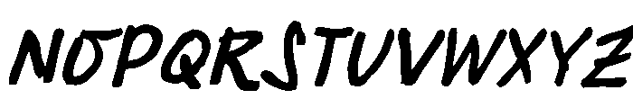 Miss AmyLynn Bold Italic Font UPPERCASE