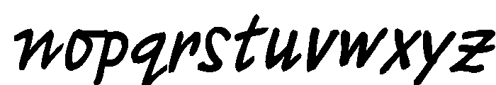 Miss AmyLynn Bold Italic Font LOWERCASE