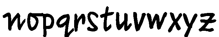 Miss AmyLynn Bold Font LOWERCASE