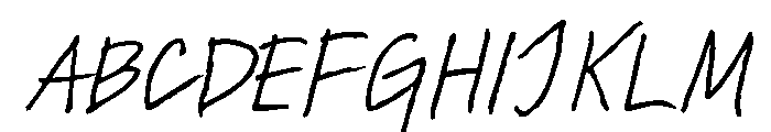 Miss AmyLynn Regular Italic Font UPPERCASE