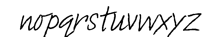 Miss AmyLynn Regular Italic Font LOWERCASE