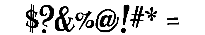 Mister Frisky Bold Font OTHER CHARS