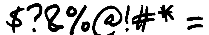Mister Marker Regular Font OTHER CHARS