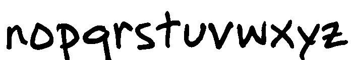 Mister Marker Regular Font LOWERCASE
