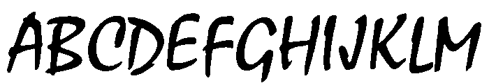 Mistral Regular Font UPPERCASE