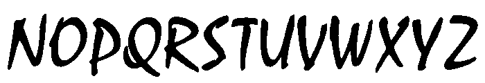 Mistral Regular Font UPPERCASE