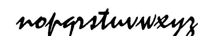 Mistral Regular Font LOWERCASE