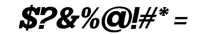 Mj. Marvel Bold Italic Font OTHER CHARS