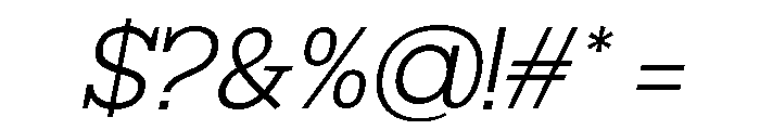 Mj. Marvel Extra Light Italic Font OTHER CHARS