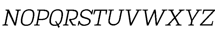 Mj. Marvel Extra Light Italic Font UPPERCASE