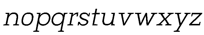 Mj. Marvel Extra Light Italic Font LOWERCASE