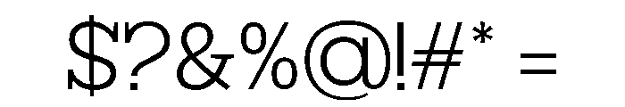 Mj. Marvel Extra Light Font OTHER CHARS