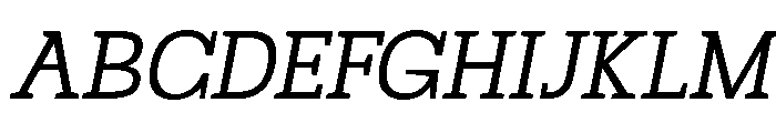 Mj. Marvel Light Italic Font UPPERCASE