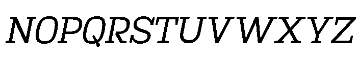 Mj. Marvel Light Italic Font UPPERCASE