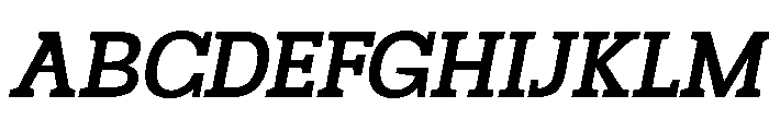 Mj. Marvel Medium Italic Font UPPERCASE