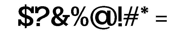 Mj. Marvel Medium Font OTHER CHARS