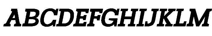 Mj. Marvel Semi Bold Italic Font UPPERCASE