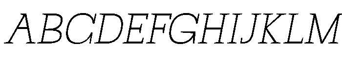 Mj. Marvel Thin Italic Font UPPERCASE