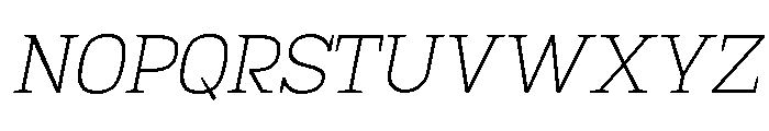 Mj. Marvel Thin Italic Font UPPERCASE