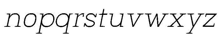 Mj. Marvel Thin Italic Font LOWERCASE