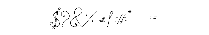 Mjellma Script Font OTHER CHARS