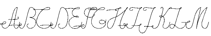 Mjellma Script Font UPPERCASE