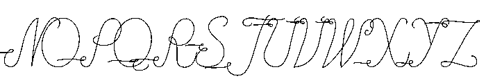 Mjellma Script Font UPPERCASE