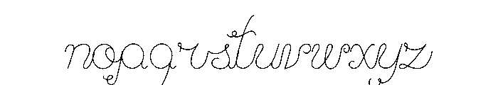 Mjellma Script Font LOWERCASE