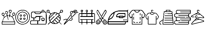 MKM_Sewing Regular Font UPPERCASE