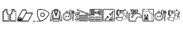 MKM_Sewing Regular Font LOWERCASE