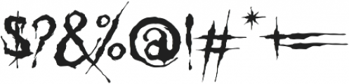 MKI Deathmetal ttf (400) Font OTHER CHARS