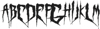 MKI Deathmetal ttf (400) Font UPPERCASE