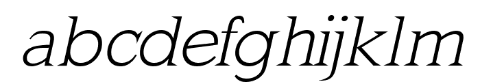 MkLatinLight-Oblique Font LOWERCASE