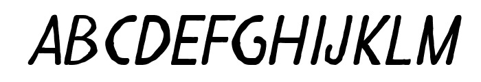 Mkhedruli Grunge Italic Font UPPERCASE