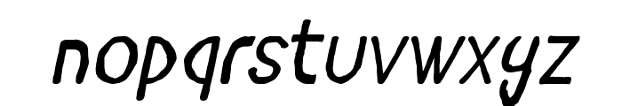 Mkhedruli Grunge Italic Font LOWERCASE